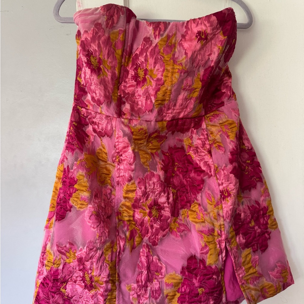 Showpo Pink Strapless Sundress Cocktail